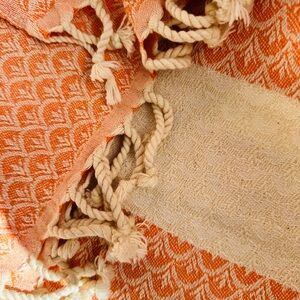 Textured throw blanket /Heavyweight Oversized Cotton Throw blanket